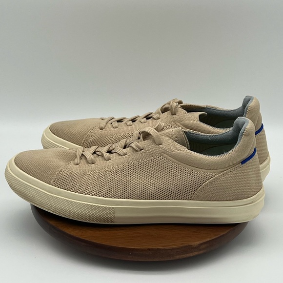 Rothy’s RS02 The Lace Up Tan Beige Sneakers Women’s Shoe 9.5 Men 8 - Picture 3 of 7